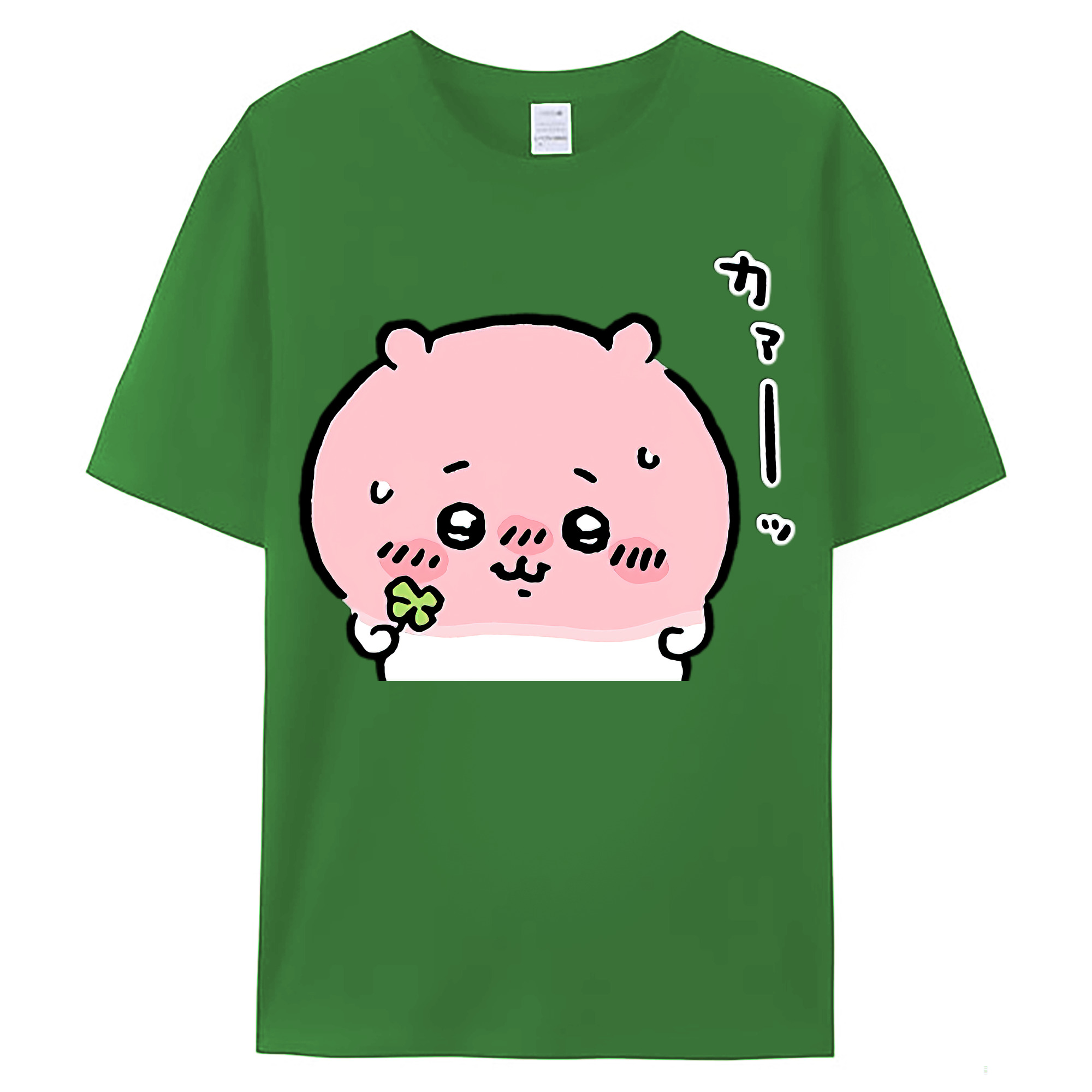 （画像用） ちいかわ ちいかわ Chii-kawa chiikawa レディースカジュアルプリントTシャツ（綿100％）